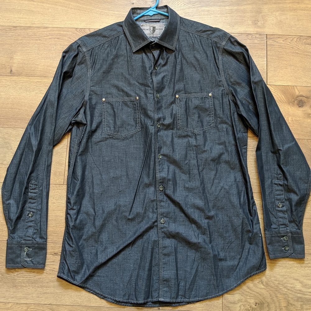 Black Brown 1826 - Button Up Shirt - Medium